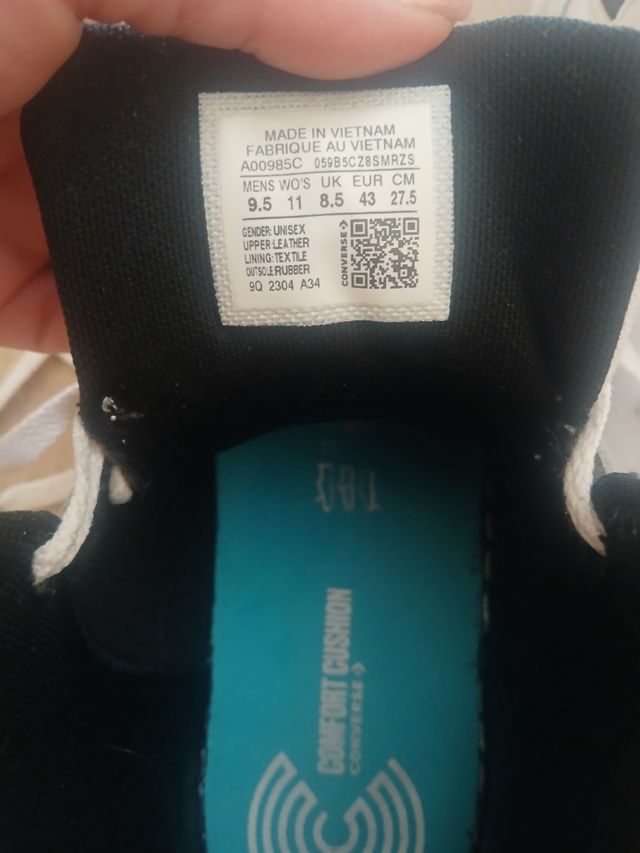 Converse uomo bianche