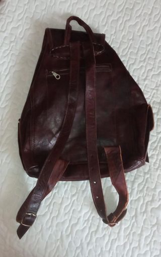 Mochila de cuero
