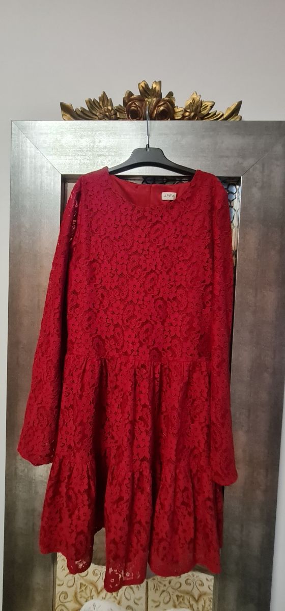 Vestido rojo niña talla 12- 13 años F&F