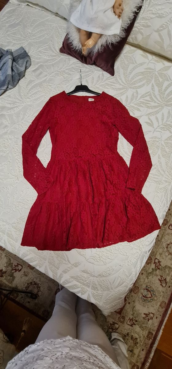 Vestido rojo niña talla 12- 13 años F&F