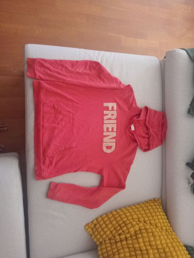 Sudadera Niña cómoda color salmon