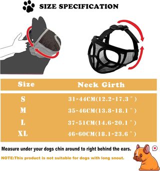 Bozal de tela para perro