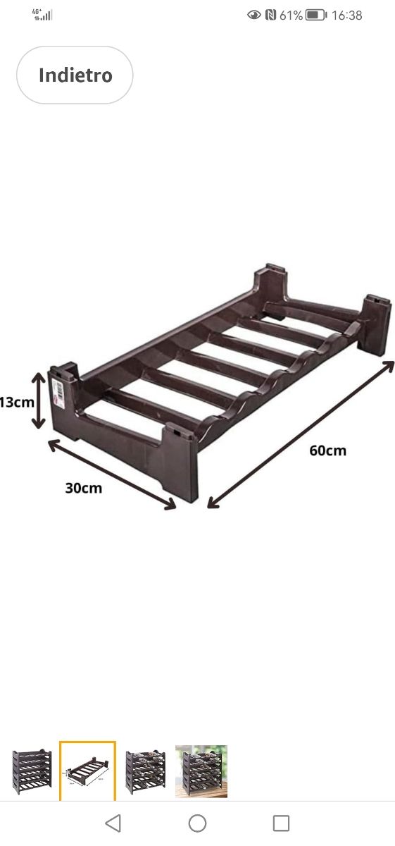 Cantinette porta bottiglie in plastica