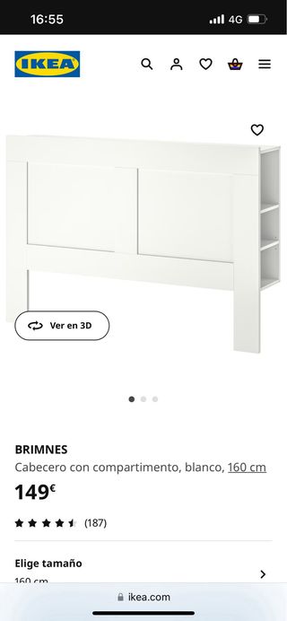 Cabecero Brimnes ikea