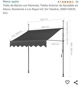 Toldo exterior
