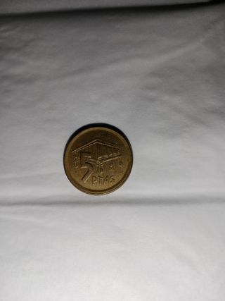 Moneda de 5 pesetas del año 1995