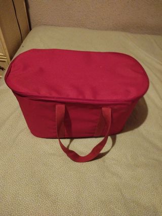 ✅BOLSA NEVERA ISOTERMICA CON ASAS.ROJA