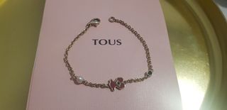 Pulsera Tous  plata  bañada en oro