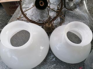 2 lampadari a lanterna ceramica vintage