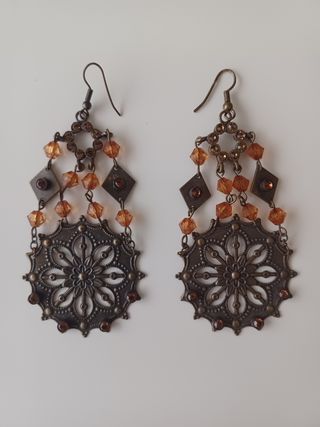 Pendientes bronce vintage 