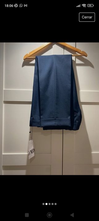 Traje de hombre, azul marino, Zara 