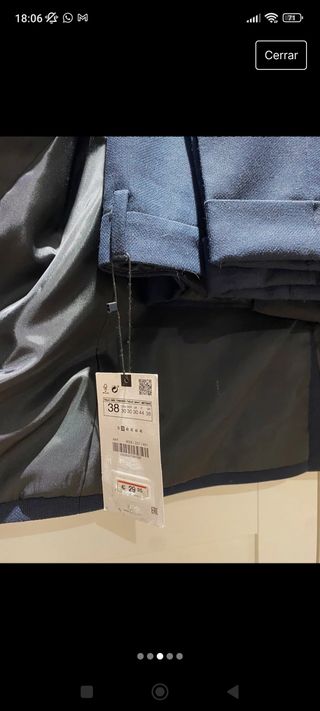 Traje de hombre, azul marino, Zara 