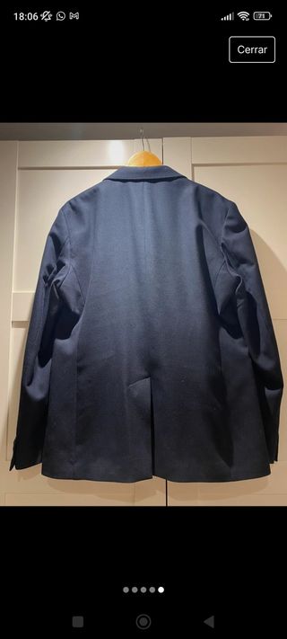Traje de hombre, azul marino, Zara 