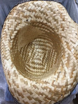 Sombrero de playa - lazo cuadros