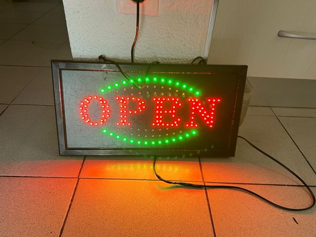 Cartello LED OPEN