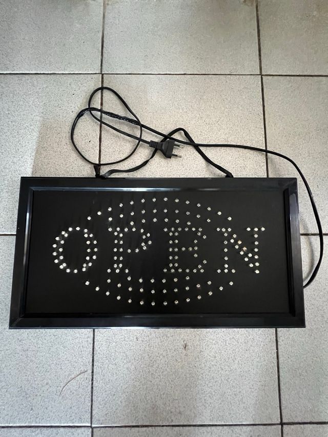 Cartello LED OPEN