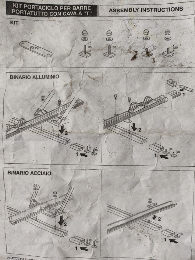 Barra portaequipajes Menabo