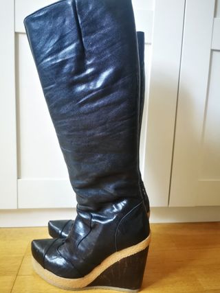 Botas altas piel n 39