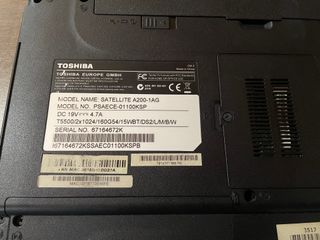 Ordenador portátil Toshiba Satellite A200