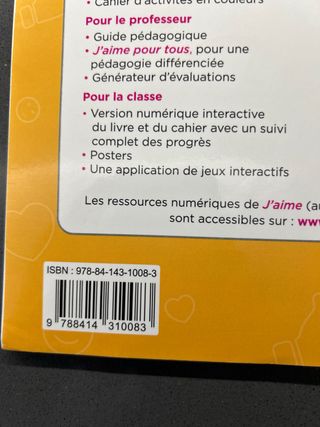 Libro texto Frances