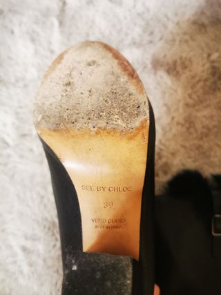 Botas Chloe altas piel n 38