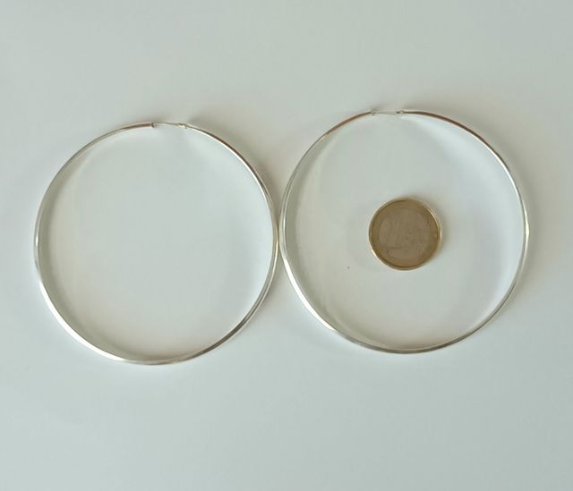 Pendientes de aro de plata