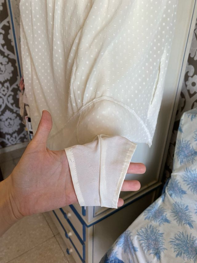 Mini vestido o mono blanco crudo de flores Zara