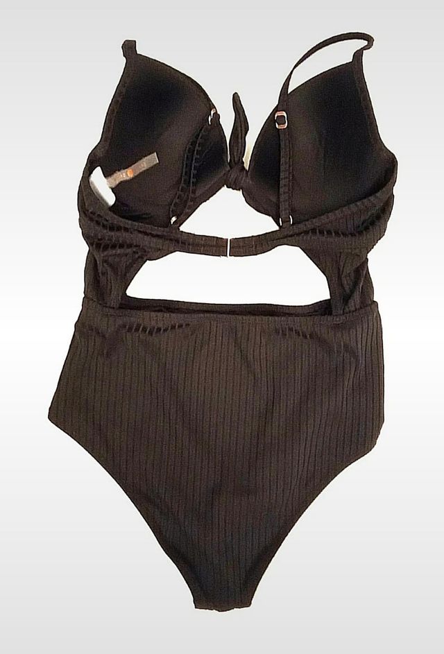 Costume bagno body intero nero nuovo shade shore