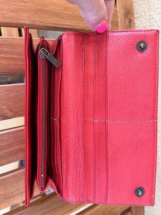 Cartera Carolina Herrera roja ORIGINAL con funda
