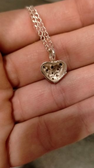 Colgante y cadena de plata