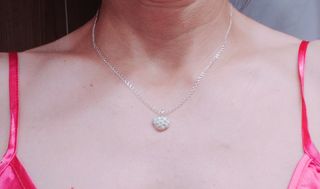 Colgante y cadena de plata