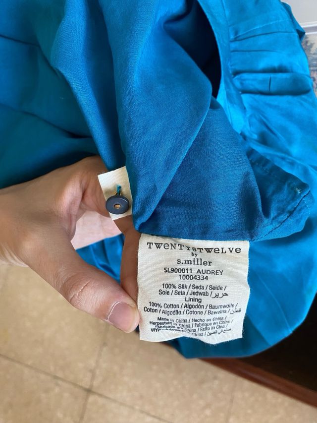 Falda de seda turquesa fiesta Twenty8Twelve