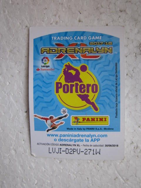 cromo fútbol álbum Adrenalyn 2017 2018 Pantilimon