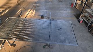 Puerta corredera acero