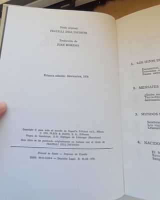 Libro Hermanos del infinito