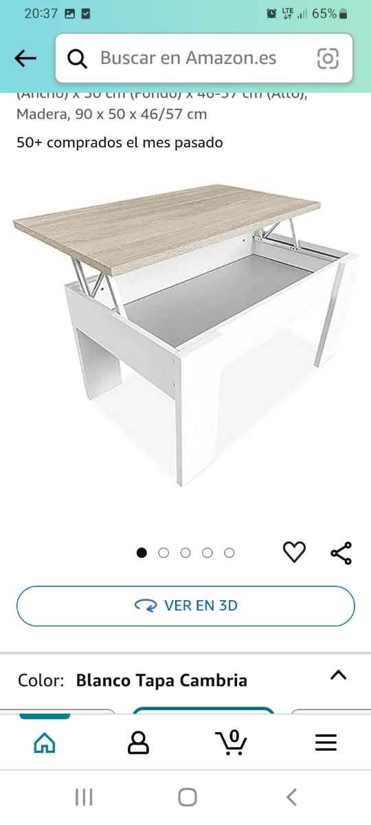 Mesita de salón elevable