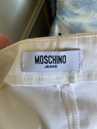 Conjunto blanco seda Moschino