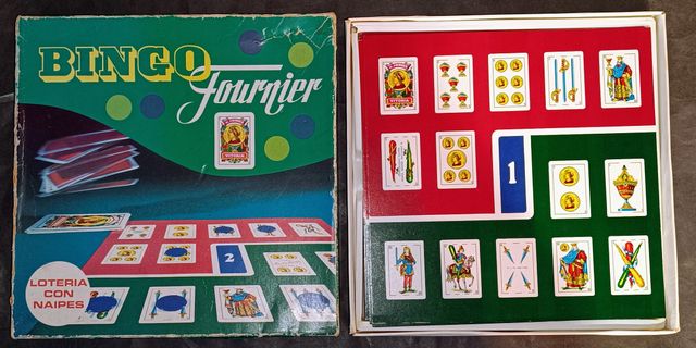 Juego de mesa ”Bingo Fournier“ años 70.
