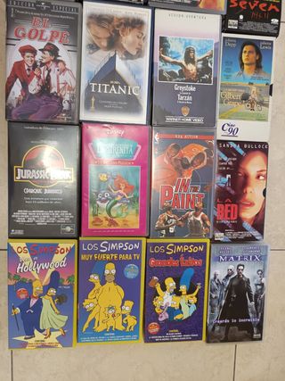 Películas VHS variadas lote completo