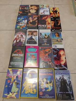 Películas VHS variadas lote completo