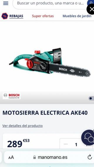 MOTOSIERRA BOSCH 1800W 40S