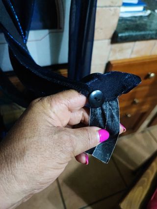 Camicia donna laminata blu e nero