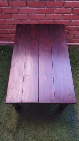 Mesa ratona rústica de madera 
