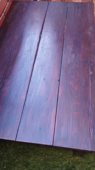 Mesa ratona rústica de madera 