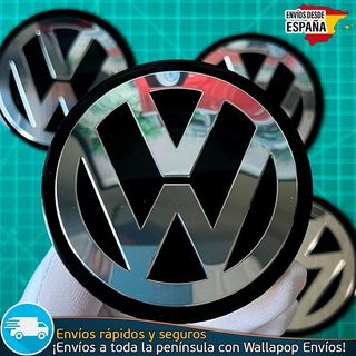 X4 Emblemas Volkswagen 90mm Tapacubos Llantas