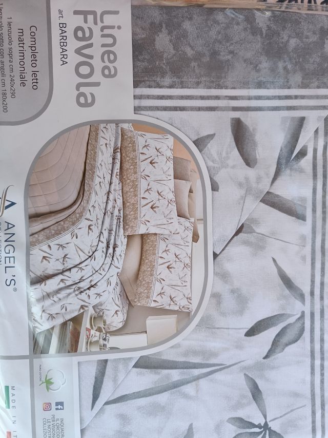 Lenzuola matrimoniali cotone 