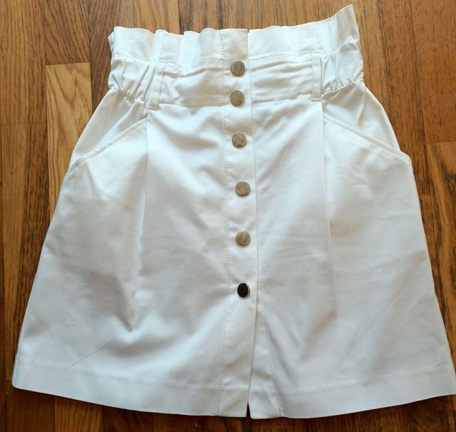 Mini falda blanca
