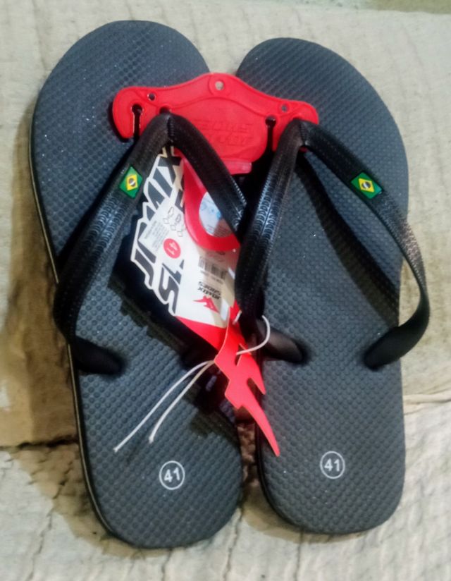 Chanclas Brasileras Azul Marino 41