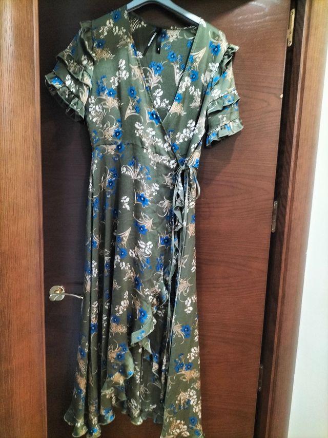 Vestido estampado largo