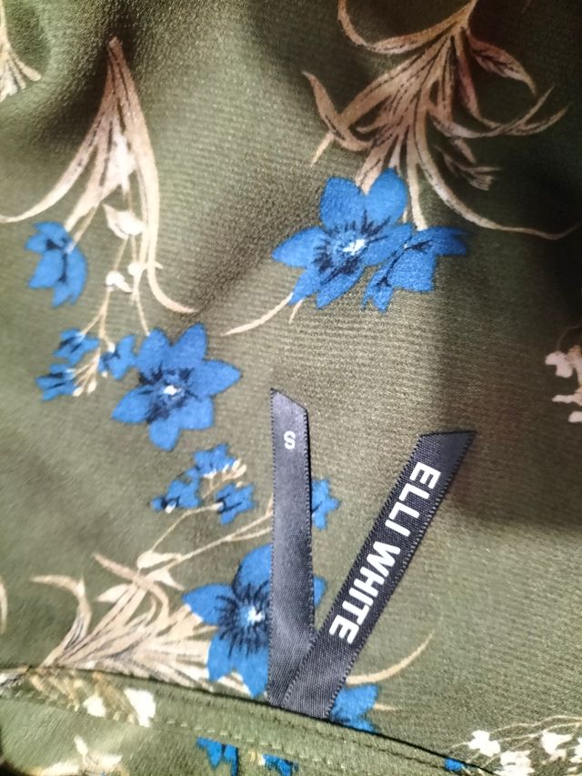 Vestido estampado largo